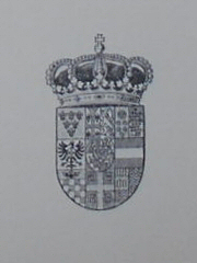 Timbre y campo del escudo de armas de Enrique de Borb�n-Parma / blason de Henri de Bourbon Parme / Borboi Parmako Henrikeren armarria / Stemma di Enrico di Borbone-Parma / Coat of Arms of Henry of Bourbon Parma / Wappen Heinrich von Bourbon-Parma